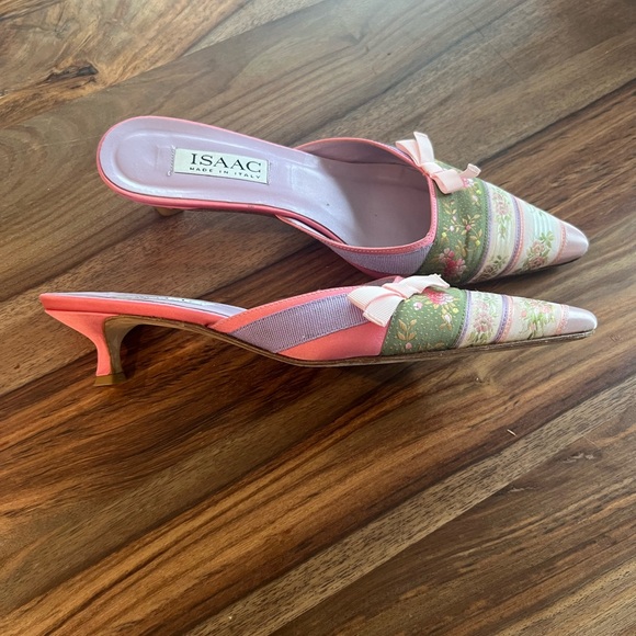 Pink bow Isaac kitten heal pump slides- shoes - Picture 3 of 4